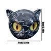 Luxury Black Cat Stone Sculpture Creative Mini Resin Cat Head Desktop Decorations Marble Texture Cat Stone Gifts For Cat Lovers