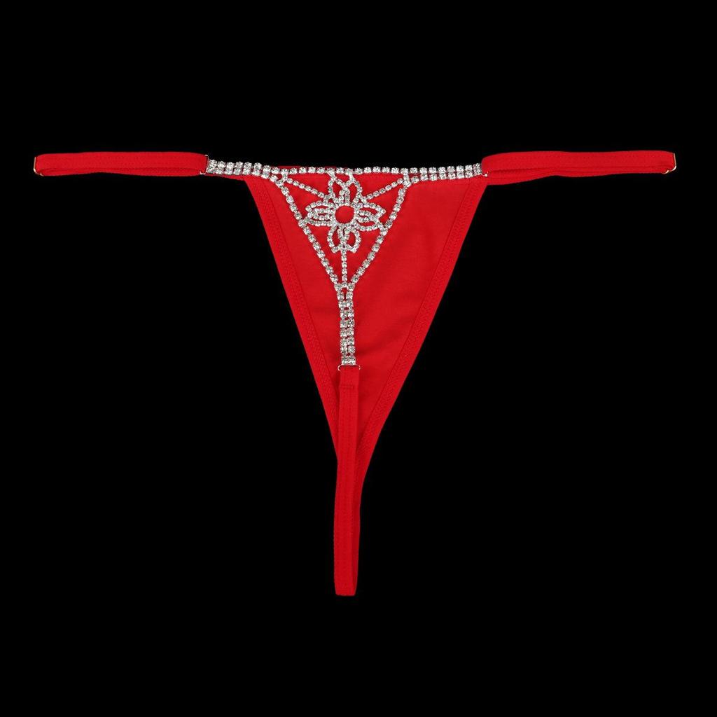 Europäische & Amerikanische Mode Strass Blume Körperkette mit Sexy String für Frauen