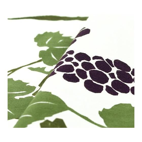 Somen Anbo Tenugui "Grapes" - Hand-dyed 100% Cotton Tokka, Made in Japan, 35cm x 100cm - Autumn Harvest, Auspicious Symbol, Beautiful Vines, Abundant