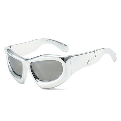 Personalisierte Bubble Sonnenbrille Hip Hop Konkave Sonnenbrille Trendige Sonnenbrille