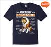 Rough Collie Anatomie Lustiges Hunde-Liebhaber Geschenk T-Shirt 100% Baumwolle Rundhals Kurzarm Sommer Lässig Herren T-Shirt Streetwear