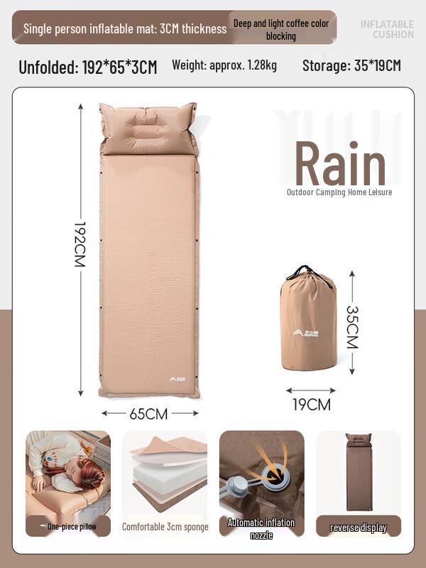 BSWolf 3cm Single Self-Inflating Camping Mat