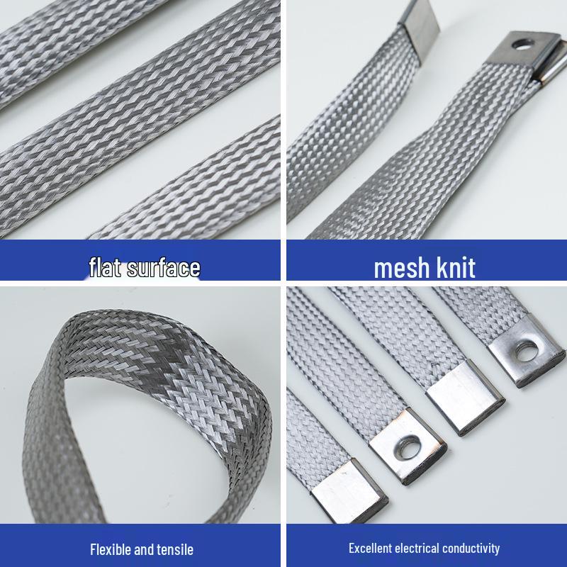 Aluminum-Magnesium Alloy Tinned Copper Braided Wire for Electrical Equipment and Battery Grounding