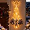 Light Up Angel Wall Lamp, Luminous Wing Resin Wall Decor, Christmas Star Scene Ornament, Festive Atmosphere Home Decoration Gift