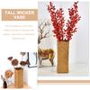 Schöner Halter Kleine Vase Blume Moderner Blumentopf Korb Tulpe Seetang Hoch Weide für Blumen Gewebt