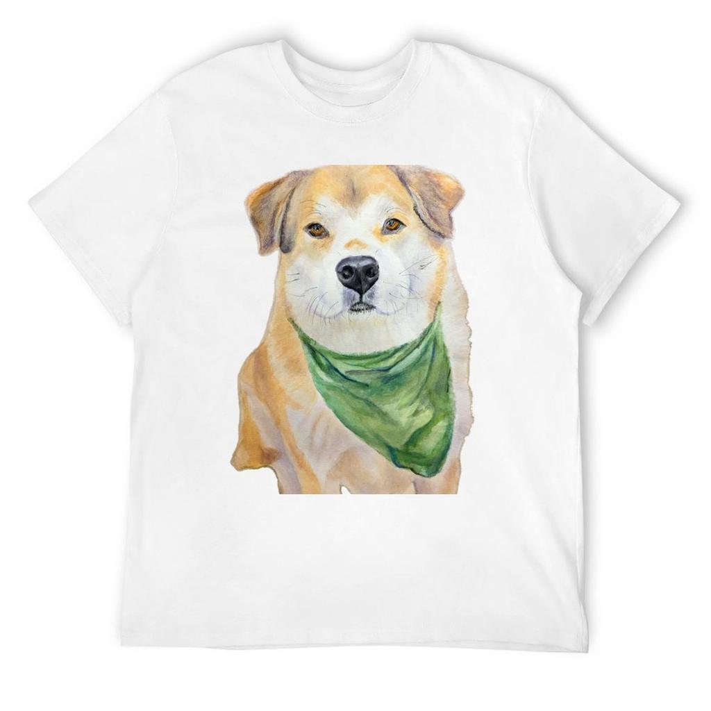 A soft and cute dog named Bear T-Shirt custom t shirt summer tops mens cotton t shirts