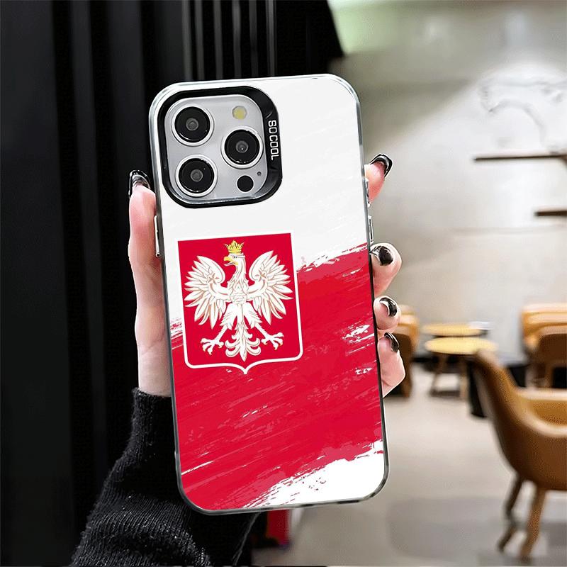 Poland Flag White Red Shockproof Phone Case for iPhone 17 Air 16 16E 15 Pro Max 14 Plus 13 Mini 12 Back Cover Anti Fall Fundas
