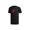 T Shirts Men's Black Crew Neck Moderate Straight Fit EI0364