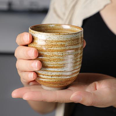 Saudi-arabische Espresso-Kaffeetasse, grobe Keramik, Retro, handgefertigte Teetasse, große Keramik-Meistertasse, Wassertasse