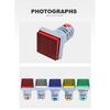 Square LED Digital Voltmeter Ammeter Hertz Meter AC24-500V Voltage Current Frequency Combo Meter Signal Light Indicator Tester