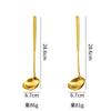 Golden 304 Stainless Steel Colander Spoon for Kitchen Long Handle Ladle Anti-scalding Restaurant Food Oil Fitlter Household