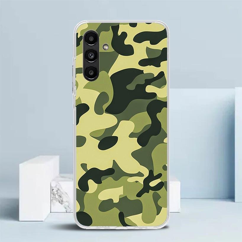 Camouflage Military Cover for Samsung Galaxy A17 A37 A57 A16 A26 A36 A56 A15 A14 A55 Phone Case A13 A53 A25 A35 A24 A34 A23 A33