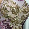 Fashion Women's Sequins See-through Backless Evening Dress