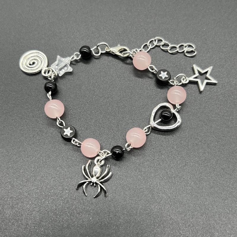 Handmade Beaded Bracelet with Unique Star Shape Eye catching and Stylish Pendant Beaded Bracelet Chic Hand Chain Decors
