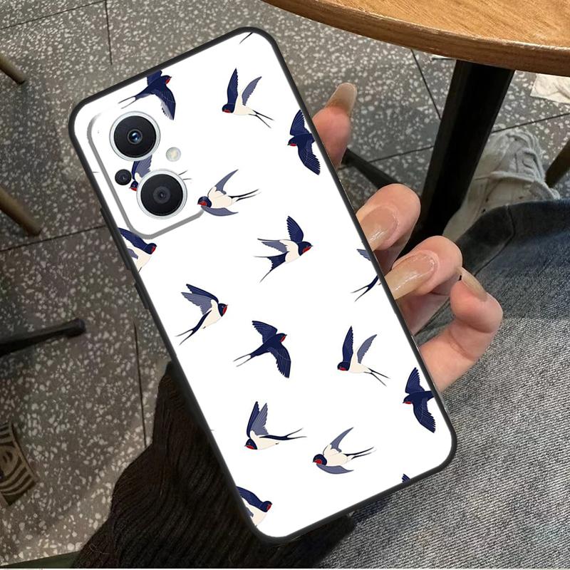 Birds Flock For OPPO Reno 14F 13F 12F 11F 10 11 12 13 14 Pro 7 8 Lite 8T OPPO Find X5 X6 X8 X9 Pro Case