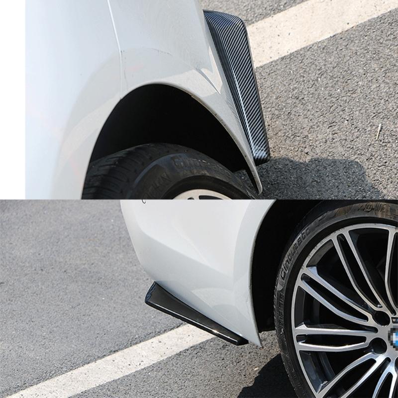 1 Pair Car Rear Bumper Lip Spoiler Diffuser Splitter Scratch Protector Winglets Side Skirt Extension Side  Skirt