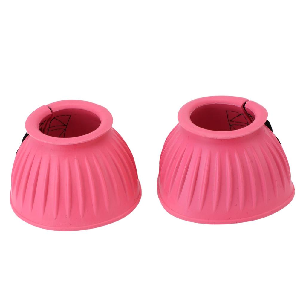1 Pair Horse Bell Boots Comfortable Rubber Bell Boots Equine Hoof Protector for Riding Training Equestrian Supplies L