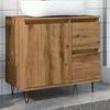 VidaXL Vanity Unit Artisan Oak 65x33x60 Cm Engineered Wood, Bathroom Vanity Cabinet, Under-Sink Cabinet 857227