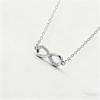 Exquisite Möbius Ring Figure 8 Necklace - Women's High-End Versatile Ins Style Clavicle Chain