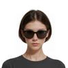Gentle Monster Logo Detail Frame Irregular Sunglasses Unisex Sunglasses Black GM-JADE01