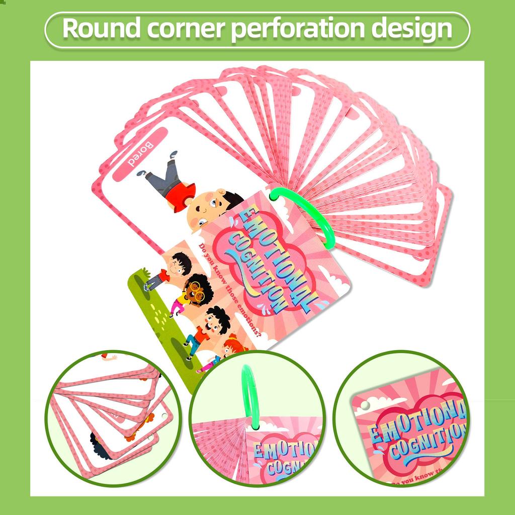 45 Emotional Cognition Cards Children'S Early Education Puzzle Parent-Child Interactive Education Cards