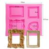 Big Square Frame Silicone Mold Fondant Cake Decorating Tool Sugarcraft Chocolate Gumpaste Mold Baking Tools