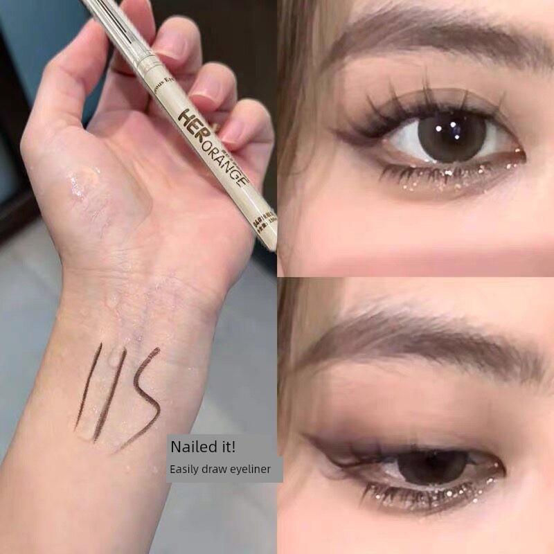 The Pinkish Color That Won'T Get Dirty! Rose Pink-Brown Eyeliner Gel Pen for Lower Eyelids and Aegyo-Sal, Long-Lasting, Waterproof, and Smudge-Proof