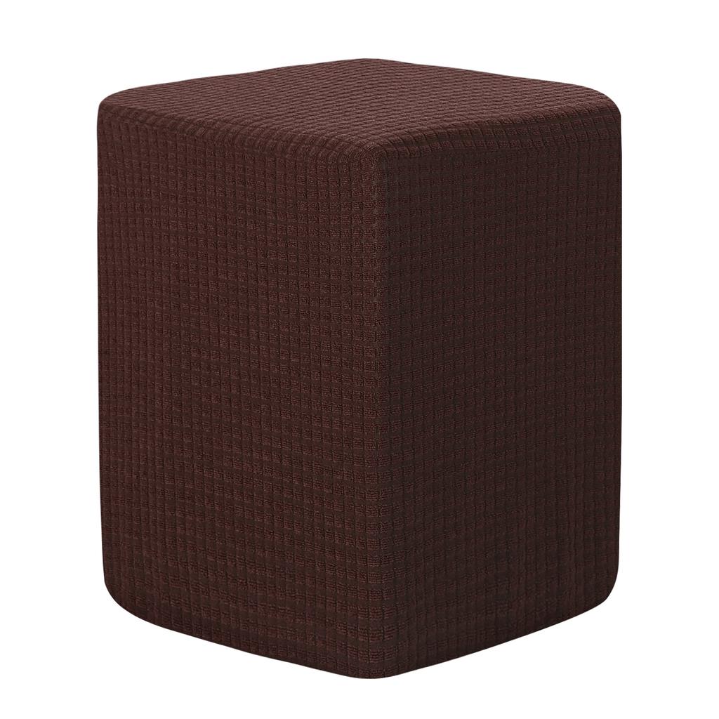 Quadratische Hockerhülle 36x25x32cm Dehnbare Hockerbezüge Elastischer Hocker Fußhocker Schutzbezug für Wohnzimmer Schlafzimmer