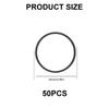 Rubber Drive Belts 1.1mm for Turntables Cassette Players Tape Recorder Machine 25mm Diameter 50PCS
