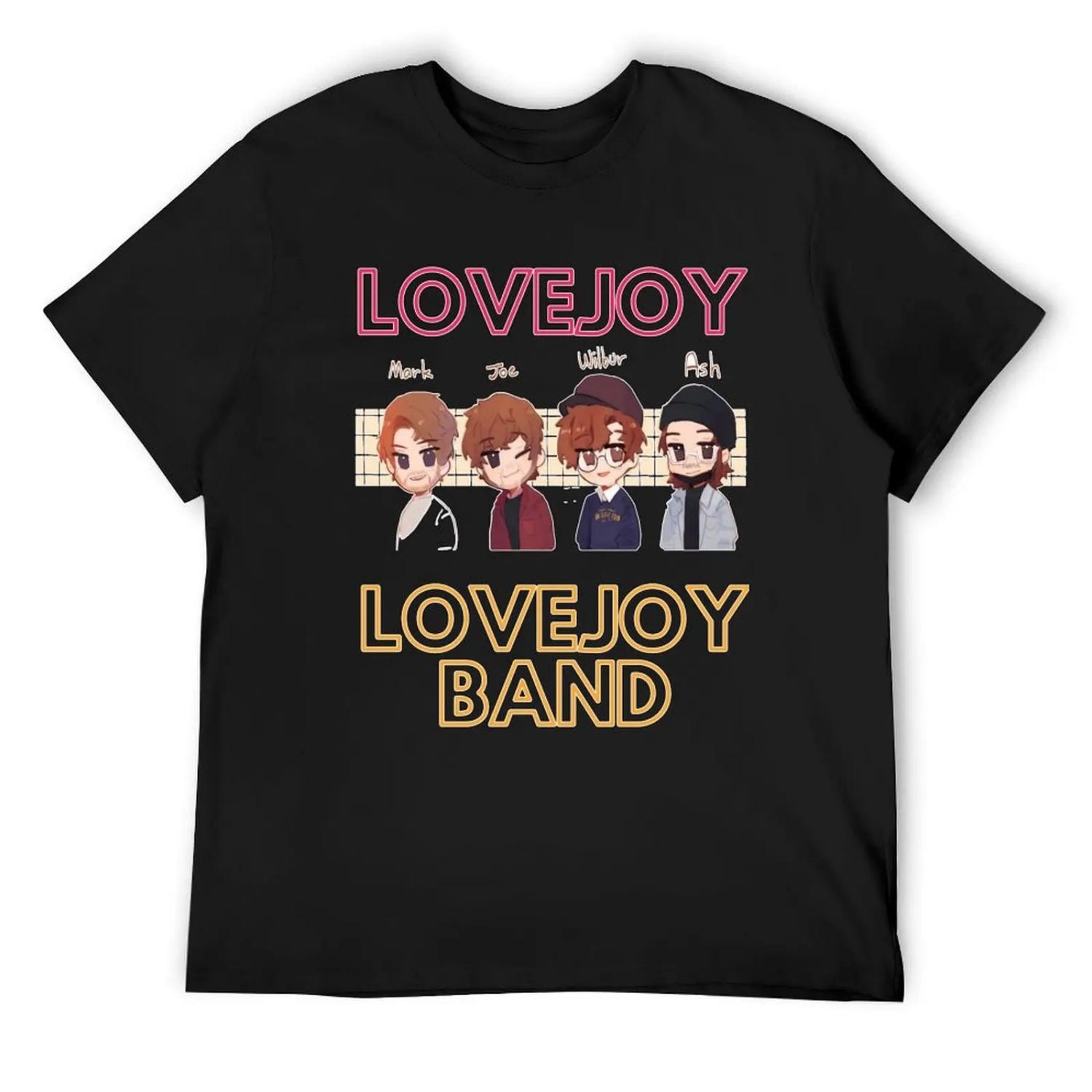 футболка группы lovejoy - плакат lovejoy - наклейка lovejoy - футболка lovejoy футболка футболка аниме футболки мужские S