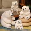 23–45 cm, kreativer Simulations-Cartoon-Eisbär-Rucksack, Plüschtier, weich ausgestopfte süße Tierpuppentasche für Mädchen und Kinder, Geburtstagsgeschenk