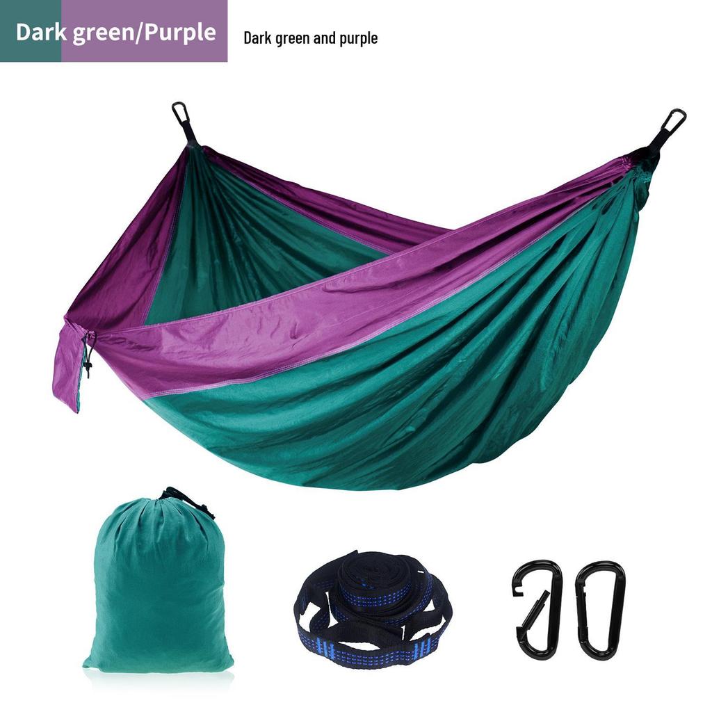 Adjustable Straps Nylon Hammock - High-End Single/Double Outdoor Use