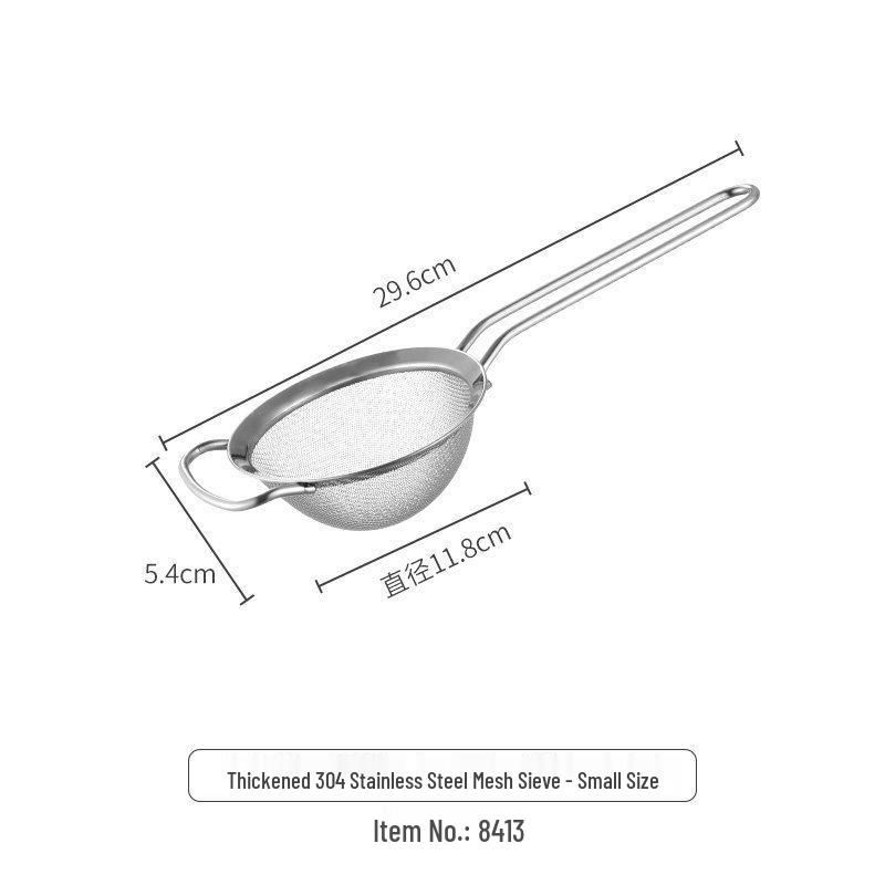 Large Japanese Stainless Steel Mesh Colander Spoon for Noodles, Dumplings, and Hot Pot