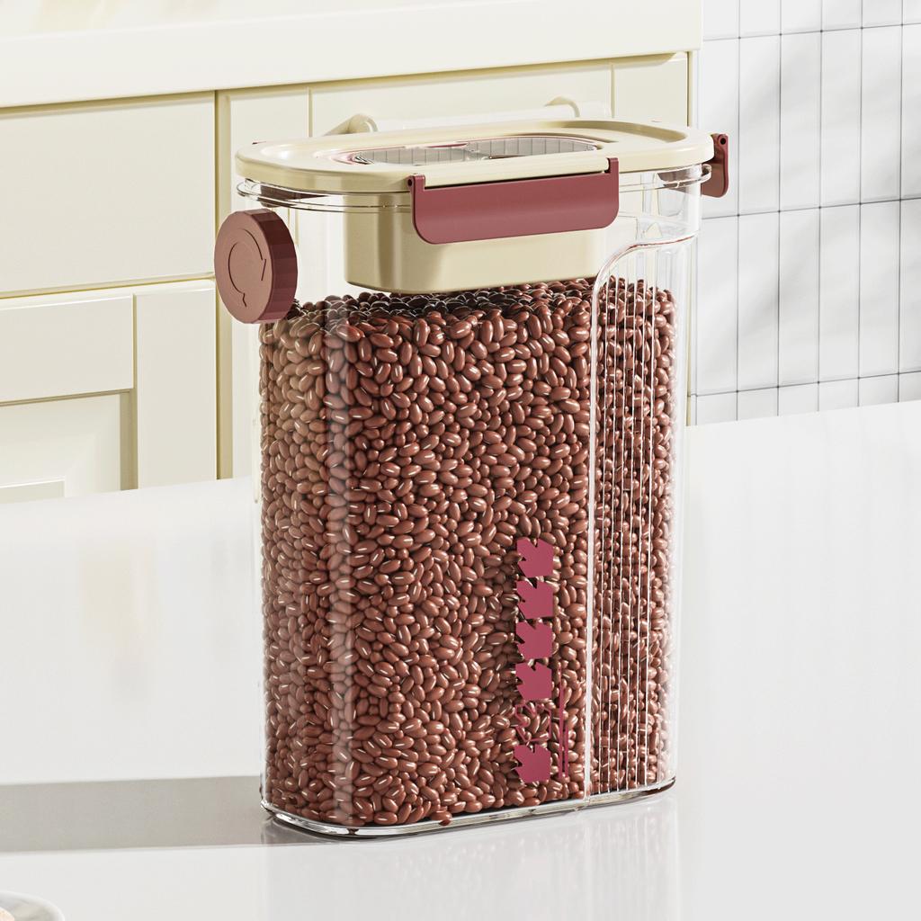 Sealed jar for homegrain tea kitchen storage jar insect-proof and moisture-proof plastic food-grade crisper rice bucket