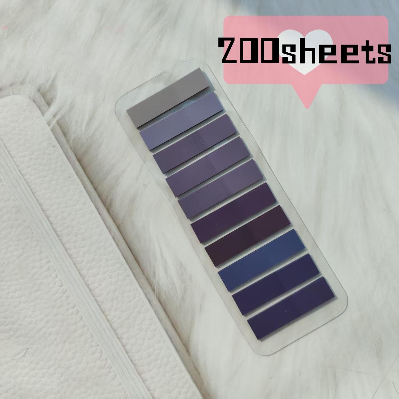 

200-4200p Colorful Transparent Sticky Notes Self-Adhesive Book Marker Stickers Annotation Tabs Stationery School Office Supplies