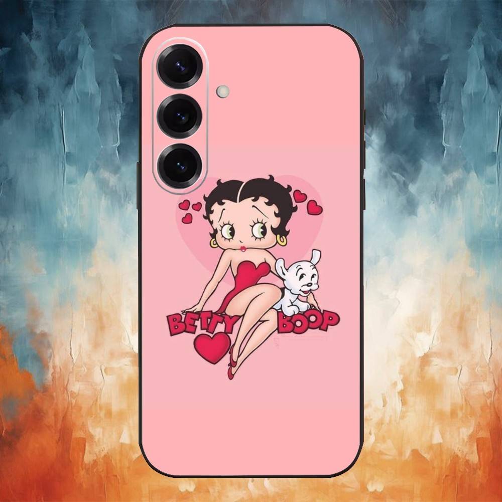 R-Bettys-Cute-t-Boops Phone Case For Samsung Galaxy A91,80,73,72 ,71,53,52,32 ,31,22,21s,20,Soft Black Case