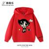 Cute Cartoon Girl Print Kids' Hooded Sweatshirt – Soft, Loose-Fit Pullover for Autumn & Winter – Warm, Casual Top for Boys and Girls