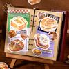 30Pcs Bread Toast Theme Simulation Food Sticky Notes Cute Gourmet Style Journal Message Memo Pads