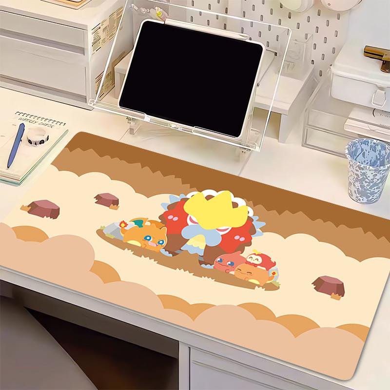 Computer Varmilo Keyboard Mouse Pad Natural Rubber Pokemon Charizard Anime Gaming Table Big Gamer Carpet Desk Mat Soft Mousepad