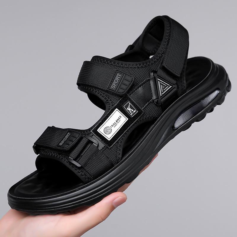 

Мужская летняя повседневная обувь 2025 года, модные спортивные трендовые износостойкие сандалии, крутая пляжная обувь 42