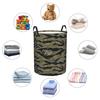 US Army Camouflage Tiger Stripe Foldable Laundry Baskets Dirty Clothes Sundries Storage Basket Home Organizer Box