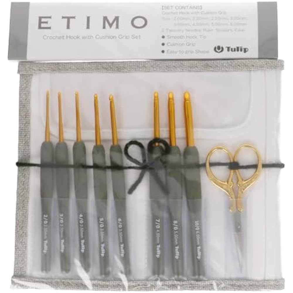 Tulip ETIMO crochet set premium gold TEG-001