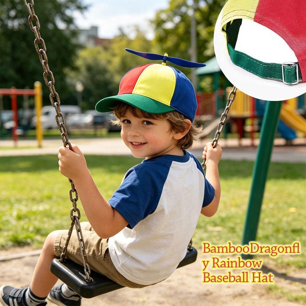 Funny Baseball Cap Rainbow Sun Cap Casual Snapback Hat Kids Boys Girls