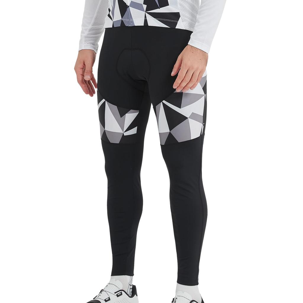 Santic Men's Dreamland Cycling Tights, Padded Cycling Pants, UV Protection, White, Size 3XL