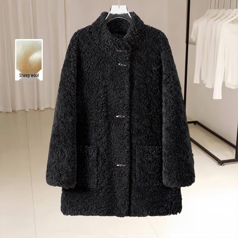 Women s Wool Blend Mid-Length Duffle Coat M