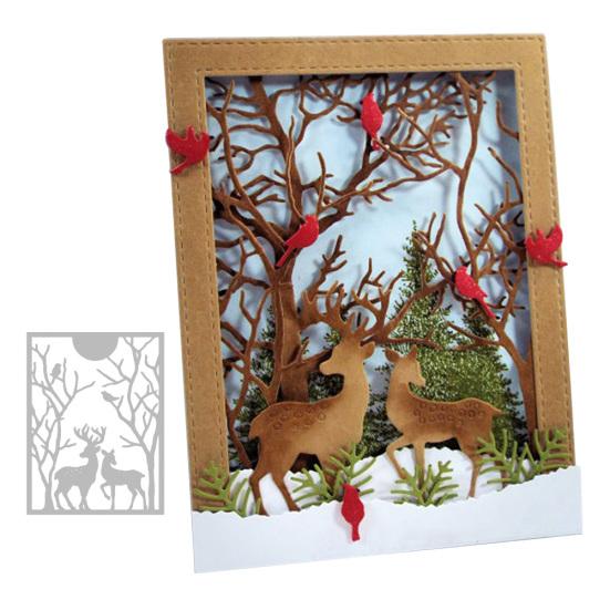 Elk Deer Metal Cutting Dies DIY Scrapbooking Emboss Paper Cards Punch Stencil