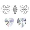 Best Quality 14mm 28pcs/pack 6228 Heart Pendant Austria Charms Crystal Heart Beads Gems for Jewelry Accessories Earring Making