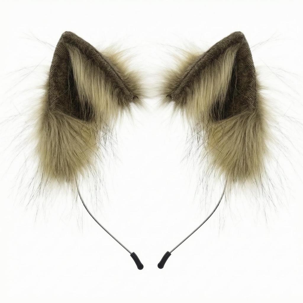 Faux Animal Ears Headband Soft Hair Accessory Fashionable for Themed Events