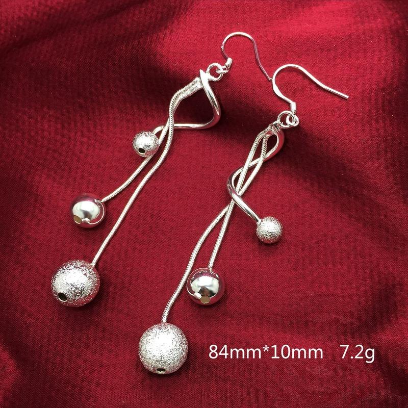 Sace Gems Classic Copper Alloy Long Hanging Bead  Earrings for Women Wedding Party Gifts
