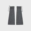Drawstring leg warmer CHARCOAL